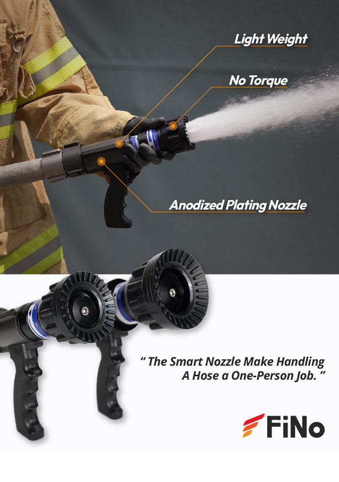 Let Firefighters take some rest. FINO, the Smart Nozzle will do their work.